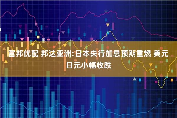 富邦优配 邦达亚洲:日本央行加息预期重燃 美元日元小幅收跌