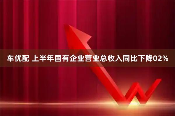 车优配 上半年国有企业营业总收入同比下降02%