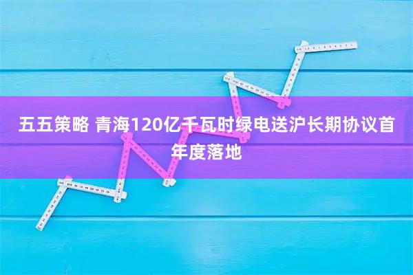 五五策略 青海120亿千瓦时绿电送沪长期协议首年度落地